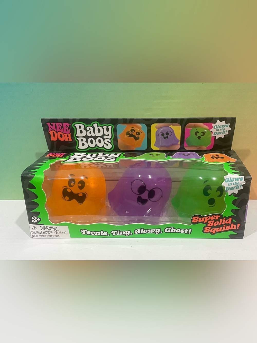 Needoh Baby Boos Glow-in-the-Dark Ghosts 3-Pack